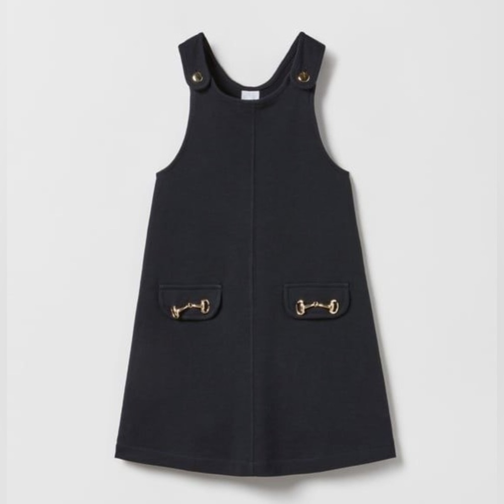 ZARA Pinafore Dress with Buckles